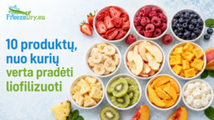 Freeze-drying the first 10 products