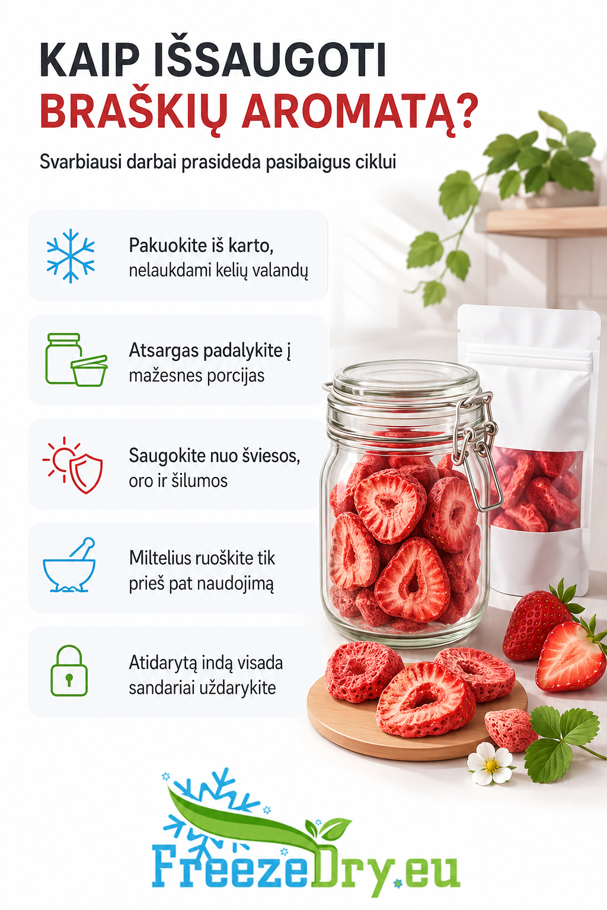 Freeze dried strawberries