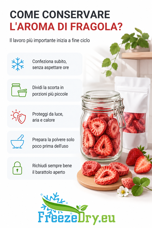 Fragole liofilizzate
