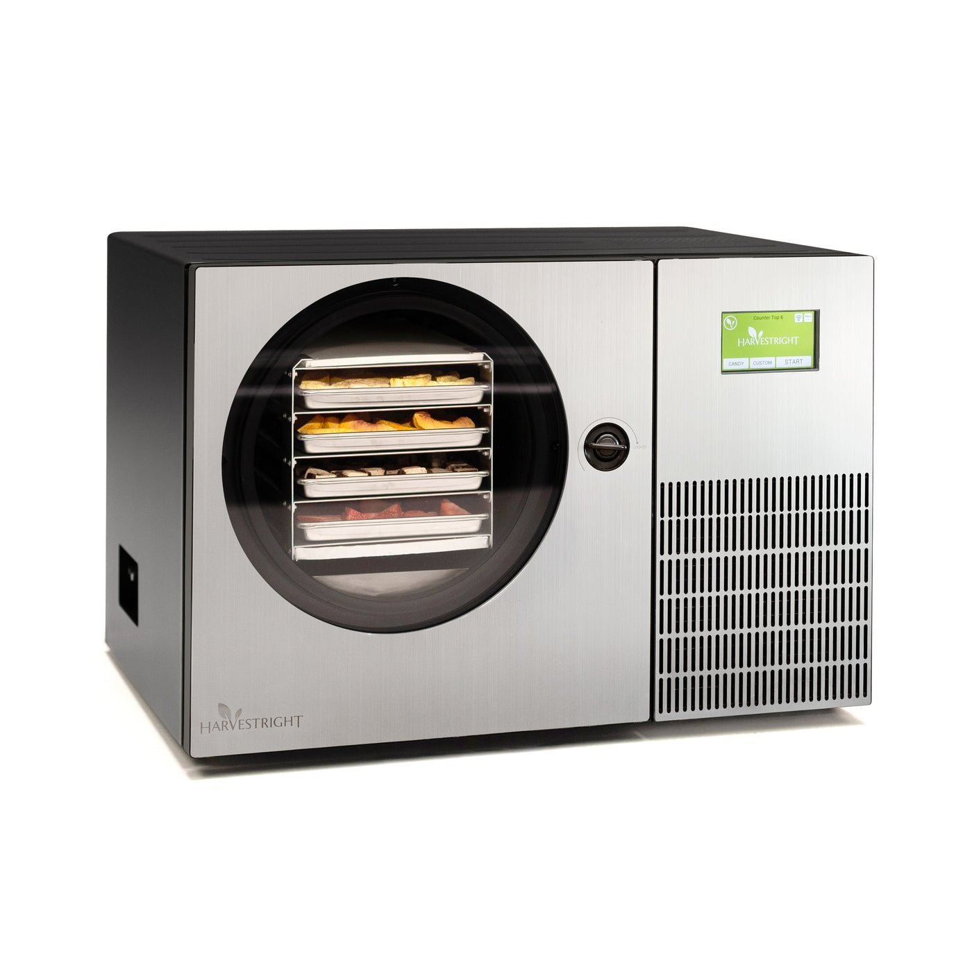 Countertop 360 freeze dryer in stainless steel