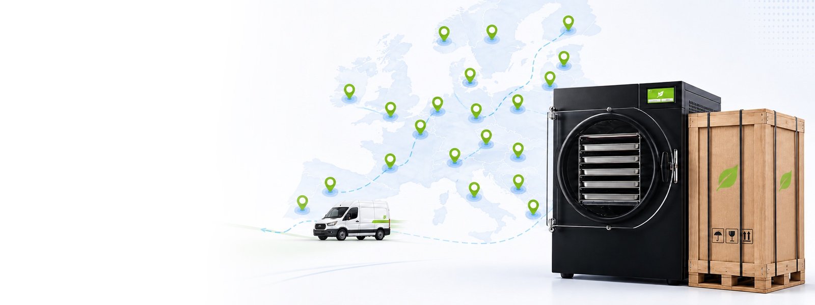 Europe delivery map